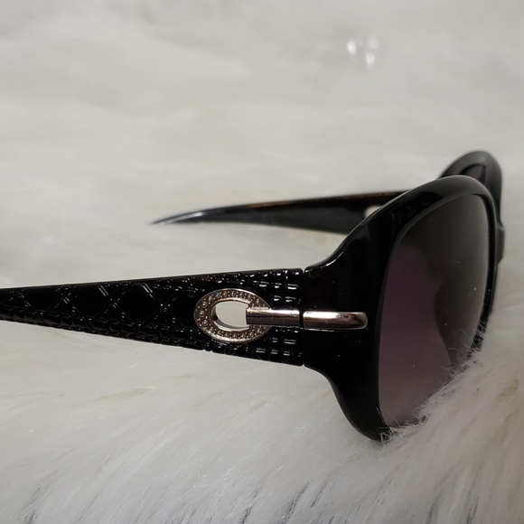 NWT Black Glitter UV Protection Sunglasses - Picture 7 of 14